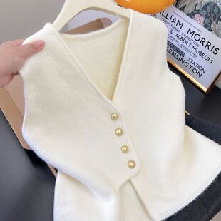 广州十三行高端女装秋装针织马甲大朗不起球毛衣深圳南油小衫上衣