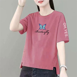 杭州四季青新款女装短袖T恤女夏季2024百搭港风上衣东莞虎门女装