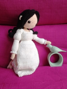 白色睡裙套装 幽蓝树海原创 钩针图解 制作教程