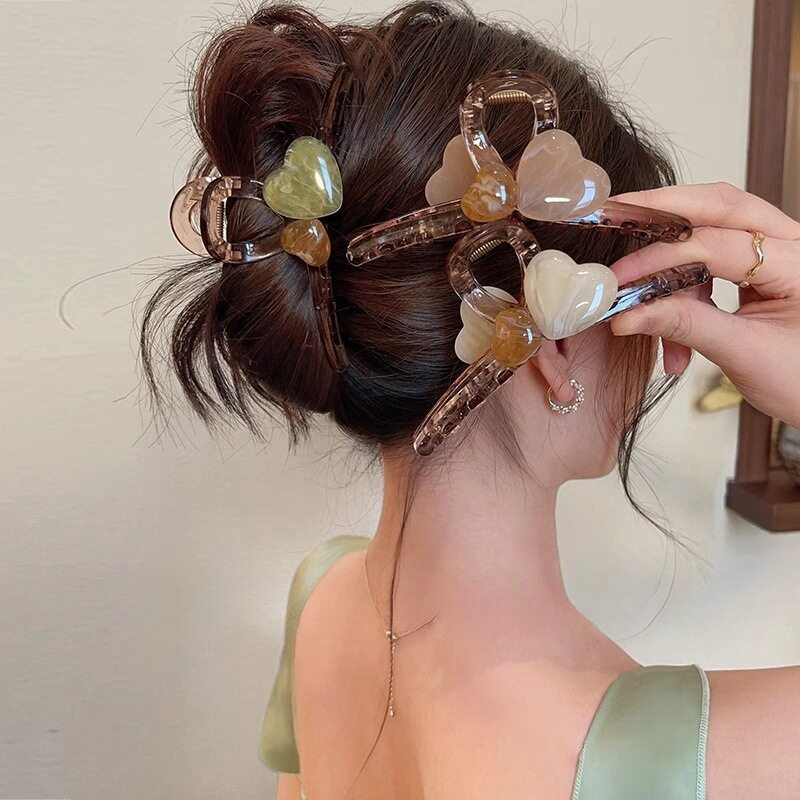 气质果冻色鲨鱼夹可爱夹子