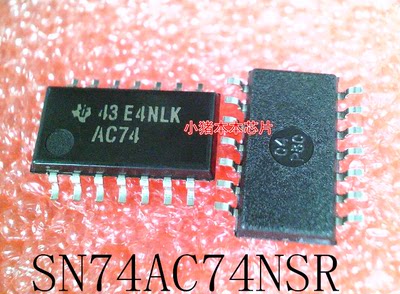 SN74AC74NSR     丝印:AC74    SOP-14    5.2尺寸     新的