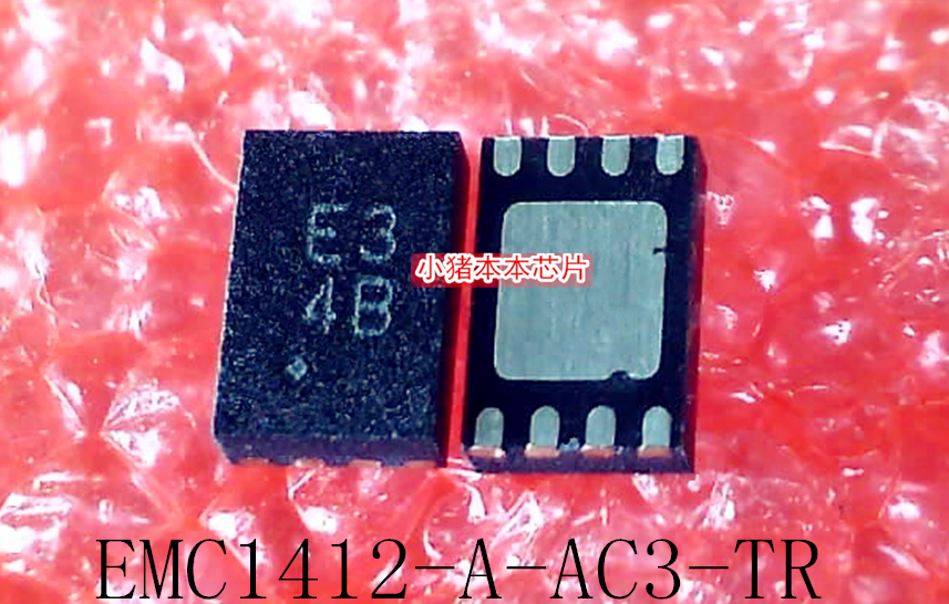 EMC1412-A-AC3-TR  EMC1412-A-AC3TR  丝印：E3  E3  DFN8 新的