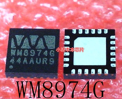 WM8974CGEFL/RV    WM8974G  WM89746    WW8974G  QFN24   新的