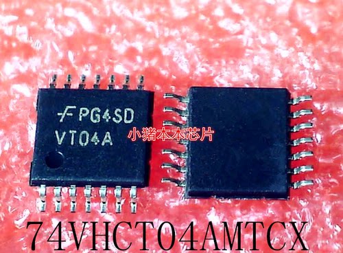 74VHCT04AMTCX     74VHCT04     丝印:VT04A   TSSOP14    新的