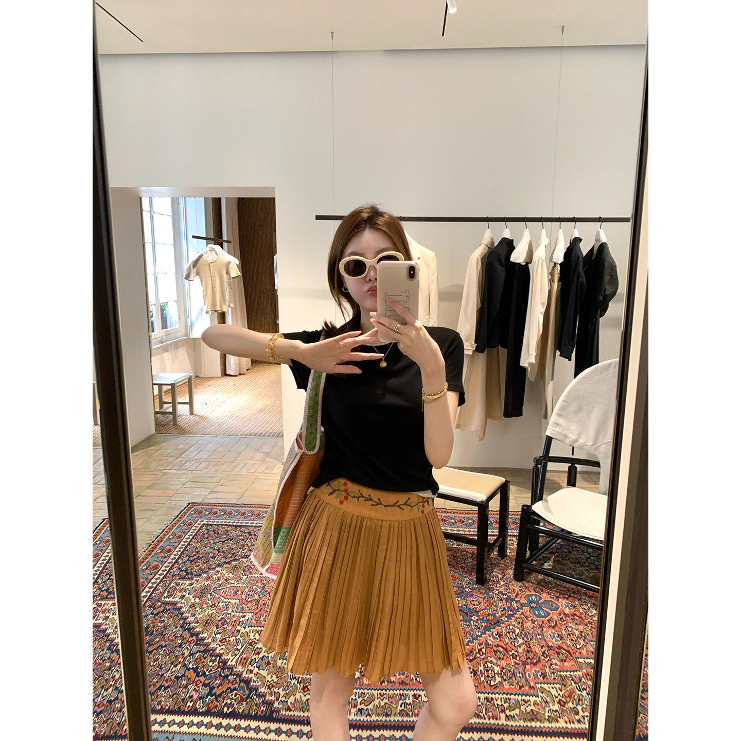 爵莱菲大码胖mm复古浪漫麻料碎褶半裙腰头刺绣半身裙2026春季,女装/女士精品,大码半身裙,淘宝优惠券,粉丝福利购,淘宝优惠卷