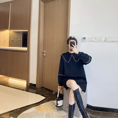 爵莱菲时尚娃娃领显瘦减龄