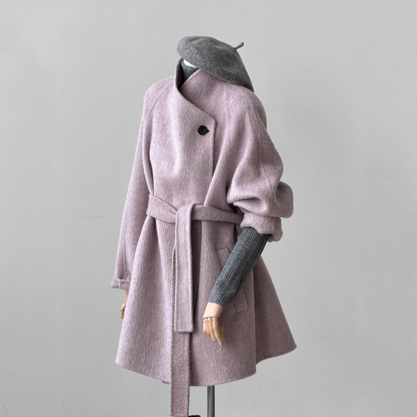 爵莱菲大码胖mm双面羊绒大衣女2025秋冬新款高级感小个子毛呢外套