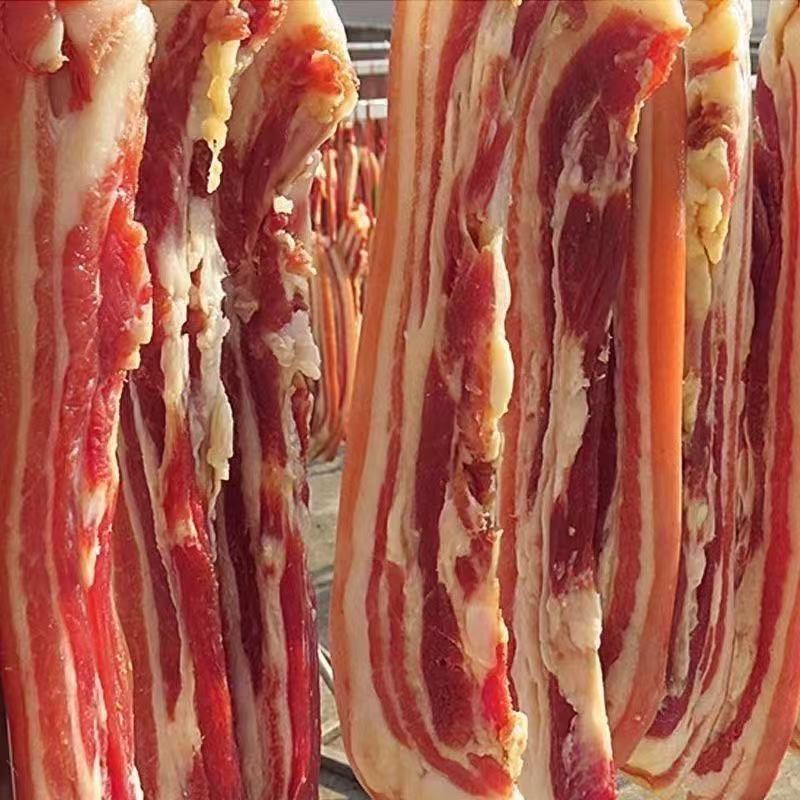 江西赣南日晒风干土猪五花腊肉