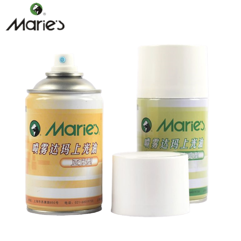 马利喷雾达玛上光油亚光油画颜料