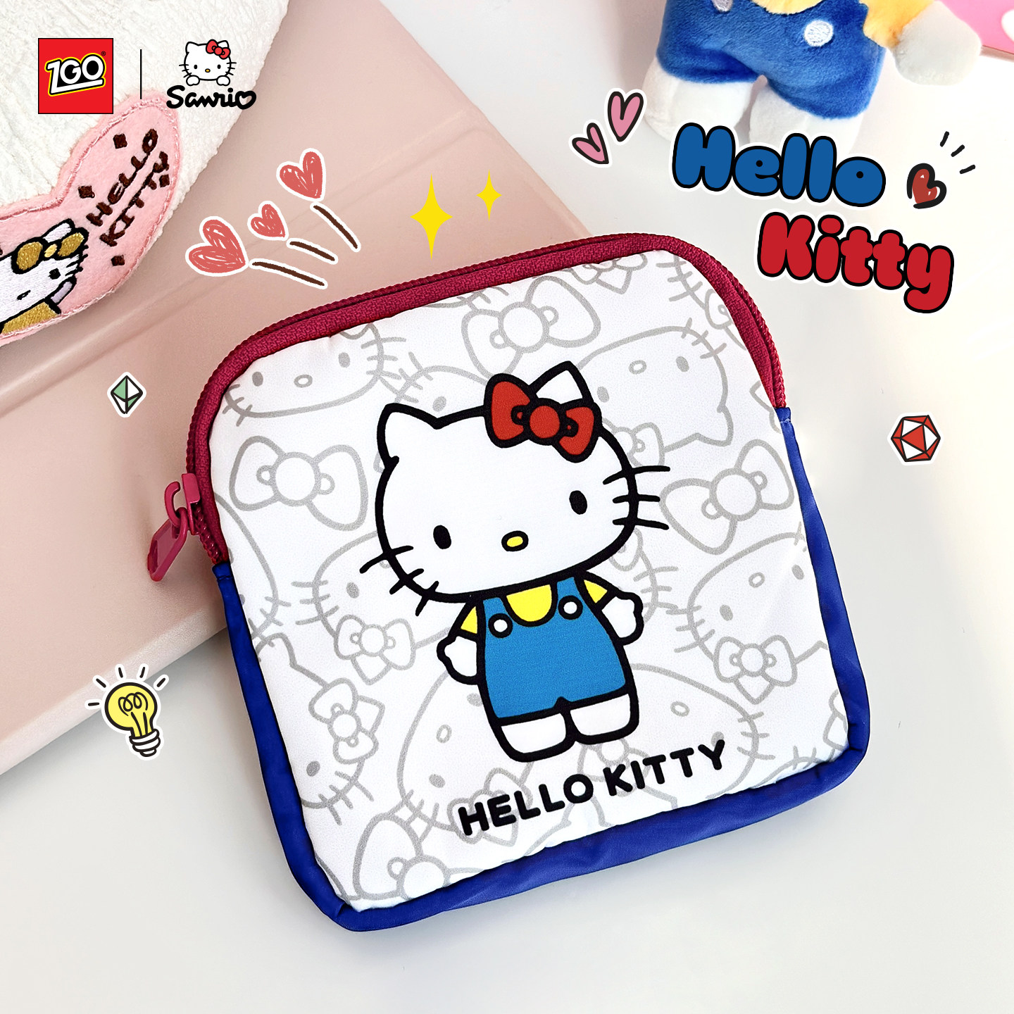 HelloKitty姨妈巾收纳包女生月事便携可爱学生专用装卫生巾的小包