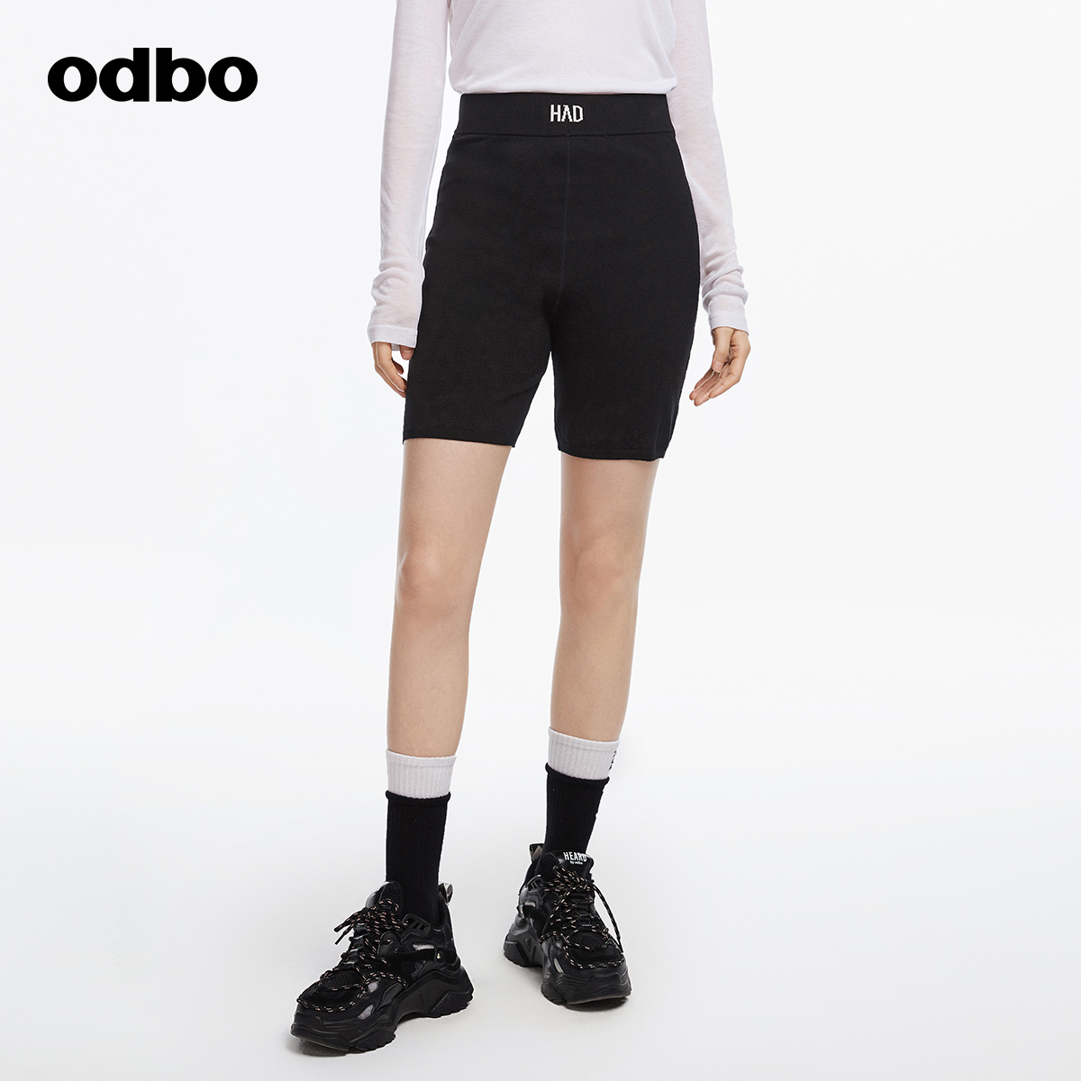 针织短裤高腰弹力2022春夏新