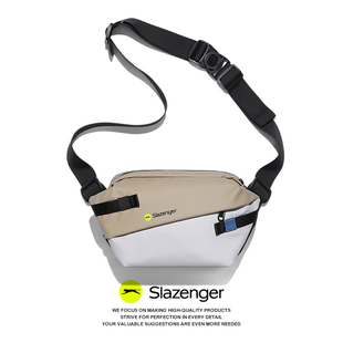 Slazenger潮酷百搭胸包新款单肩斜挎包机能风男包学休闲单肩包