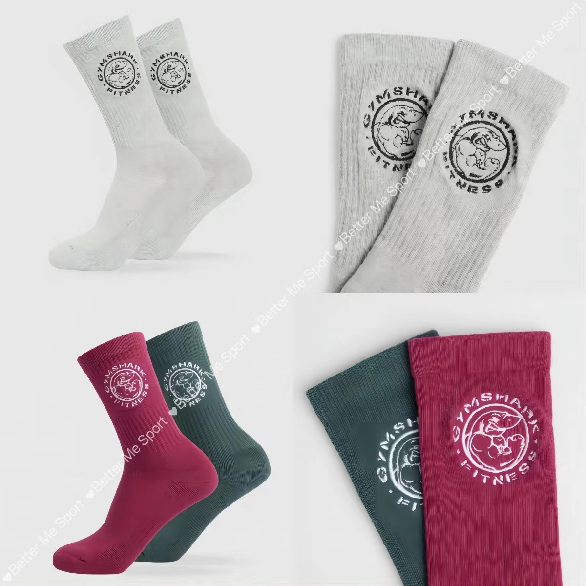 gym_shark鲨鱼高筒训练袜