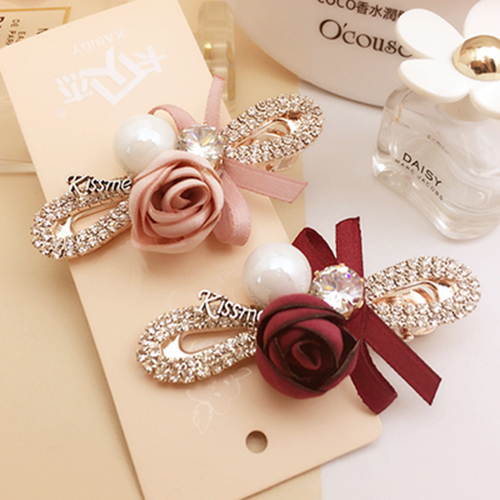 少女风韩国发卡子头饰一字夹