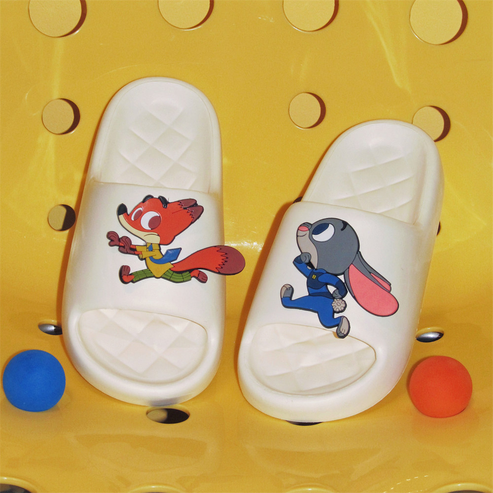 迪士尼朱迪尼克夏居家浴室情侣凉拖少女心时尚防滑日系拖鞋男女士