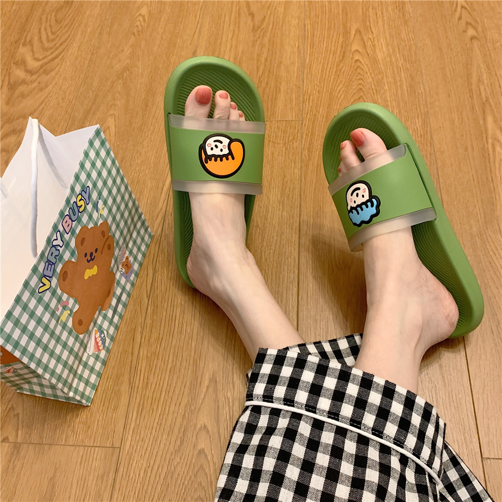 ins潮时尚卡通头像凉拖鞋防滑洗澡居家用网红情侣一字凉拖鞋男夏,居家布艺,居家凉拖/凉鞋,淘宝优惠券,粉丝福利购,淘宝优惠卷