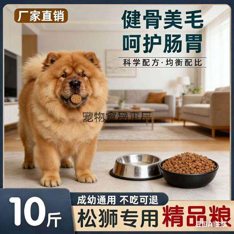 松狮幼犬专用大包装狗粮10斤40斤装营养均衡配方成犬幼犬通怀孕期