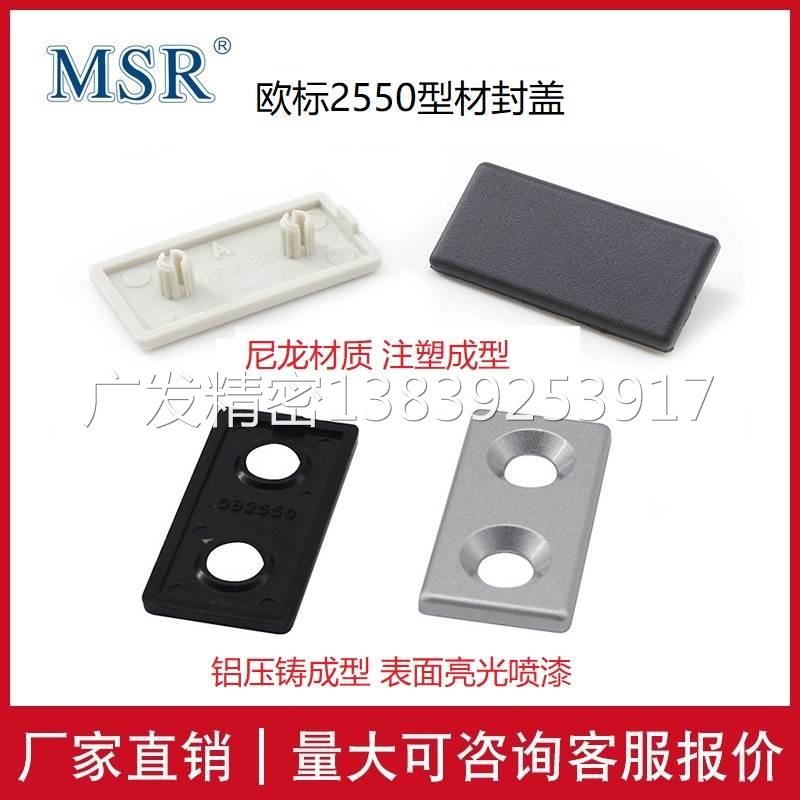 欧标2550型材封盖/2550盖板/塑料盖板/铝封盖/铝型材专用盖板