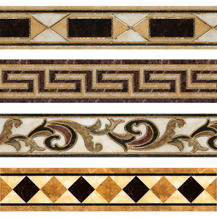 厨房卫生间瓷砖腰线贴防水客厅波导线贴纸自粘地面装 饰墙裙踢脚线