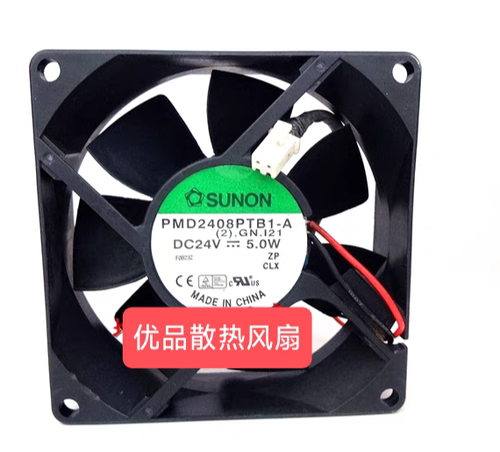 原装SUNON建准 PMD2408PTB1-A 8025 24V 5W 8CM 双滚珠变频器风扇