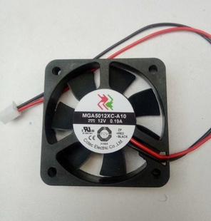 0.19A 12V 10mm 变频器散热风扇 MGA5012XC 5CM A10