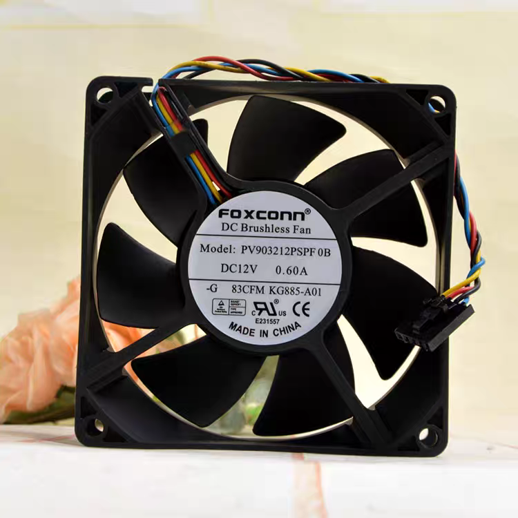 富士康FOXCONN PV903212PSPF 0B 9232 12V 0.6A 9CM机箱散热风扇