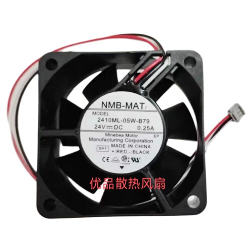 原装NMB 2410ML-05W-B79/B70 24v 0.25A ATV61变频器风扇
