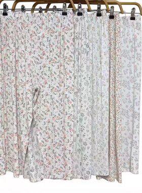 豪美雅夏季莫代尔女碎花家居裤