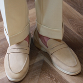 男真皮手工男士 男鞋 休闲鞋 套脚鞋 一脚蹬懒人鞋 2025壹植百搭乐福鞋