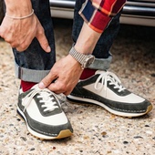 真皮休闲小白鞋 男 德训鞋 男新款 舒适软糯鹿皮 ZEYIMAKE壹植经典