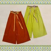 素念原创设计汉服超柔法兰绉阔腿裤