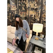 oversize宽松休闲毛衣外套女 羊毛彩点大开衫 aaaaxbbb 奶霜冰美式