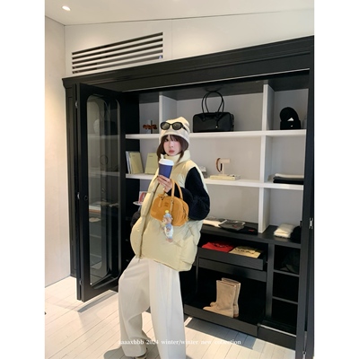 aaaaxbbb羽绒马甲背心无袖女外套