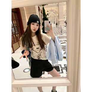 aa私服系列 亲肤柔软百搭短袖 vtg印花T恤做旧薄款 aaaaxbbb