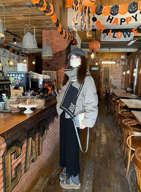 aaaaxbbb 与奥斯汀约会 黑色随性破坏风针织长裙设计感半身裙