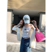 aaaaxbbb 多里斯夜 蕾丝蝴蝶结吊带多色打底外穿可调节背心上衣女