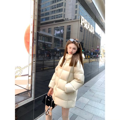 aaaaxbbb连帽羽绒服外套面包服女