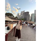 牛津旧事 设计感灯芯绒中裤 斜门襟版 aaaaxbbb 本小众时髦休闲裤 女