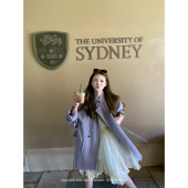 风衣外套斜门襟立领显瘦宽松上衣 韩系中长款 aaaaxbbb 濑户内蓝调