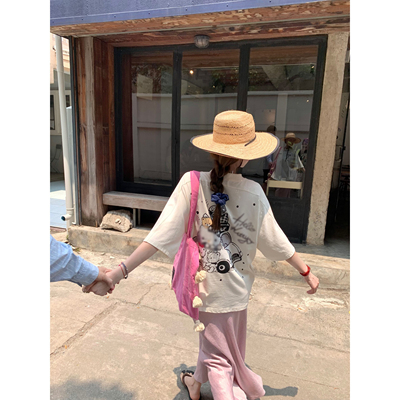 aaaaxbbb纯棉T恤oversize