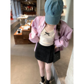 蓝两色百搭显瘦裤 aaaaxbbb 黑 型b入短裤 裙气质半身裙女 aa私藏版