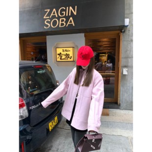 aaaaxbbb 两色翻领外套上衣保暖韩系通勤条纹内里 传信去艾登索