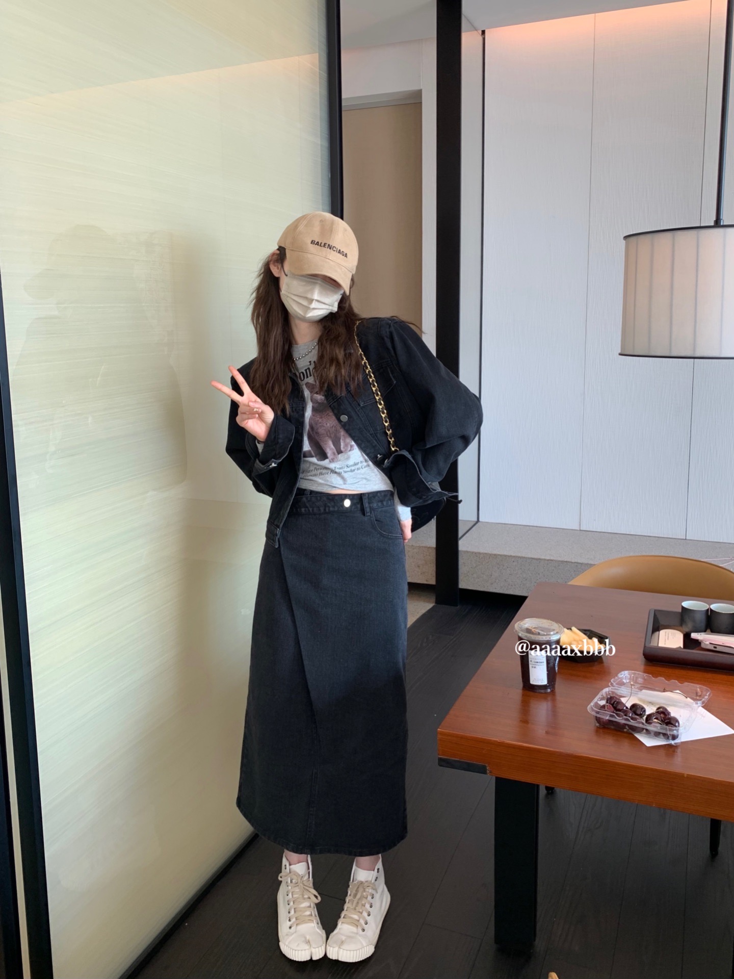 遮肉调性满满牛仔半身裙