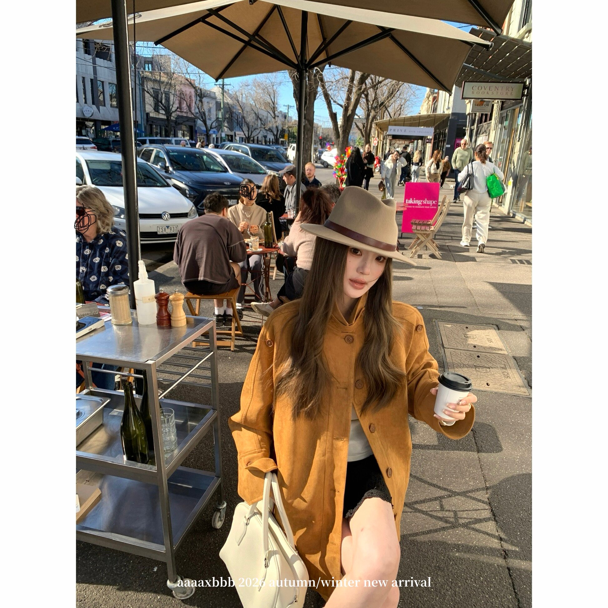 aaaaxbbb枫糖纪事麂皮风衣女款图片