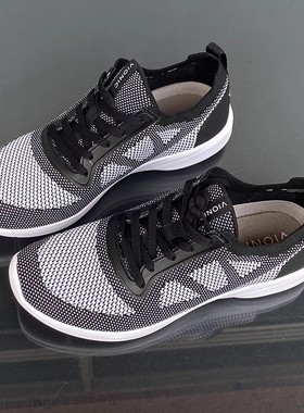 VIONIC外贸37-42码纯原系带跑步鞋简约欧美风运动鞋拼色时尚大气