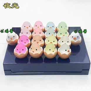 网红夜光小鸡仔玩具迷你桌面装饰品发光小摆件儿童卡通水晶小物件
