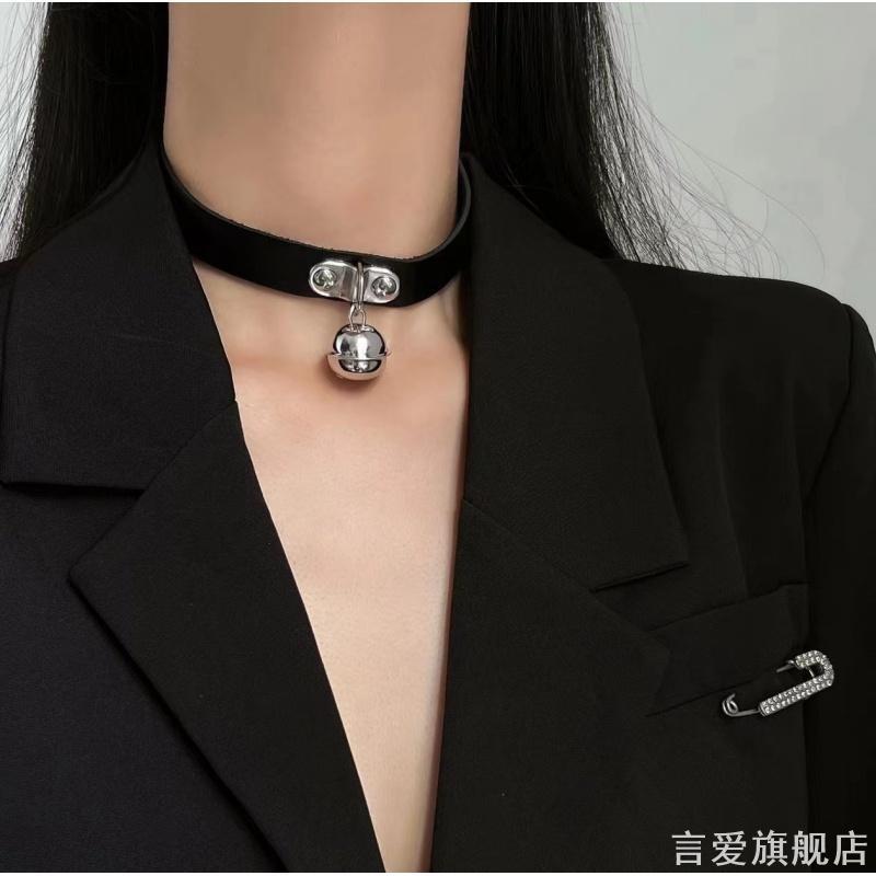 铃铛项圈女颈带链子颈圈男锁骨链颈环项链脖颈链脖圈choker图片