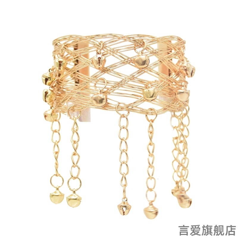 敦煌飞天手镯臂钏苗银铃