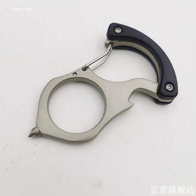 手扣防身合法武器钥匙扣指虎钛钢钛合金指环虎黑科技拳扣虎指单指图片