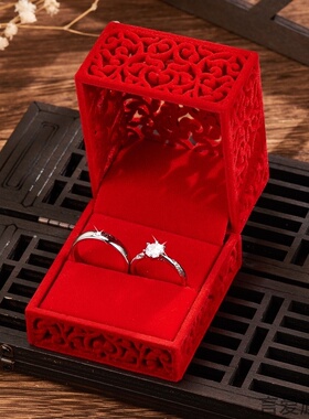 结婚礼首饰戒指盒钻戒求